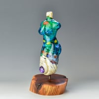 Image 2 of XXXL. Clownfish Coral Reef Goddess - Flamework Glass Sculpture