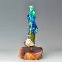 Image 3 of XXXL. Bright Clownfish Coral Reef Goddess - Flamework Glass Sculpture