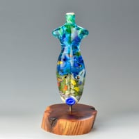 Image 4 of XXXL. Bright Clownfish Coral Reef Goddess - Flamework Glass Sculpture