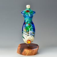 Image 1 of XXXL. Tall Tropical Reef Goddess - Flamework Glass Sculpture Bead