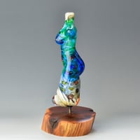Image 3 of XXXL. Tall Tropical Reef Goddess - Flamework Glass Sculpture Bead