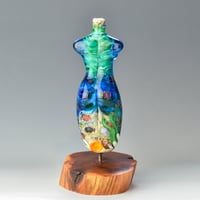 Image 4 of XXXL. Tall Tropical Reef Goddess - Flamework Glass Sculpture Bead