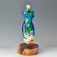Image 5 of XXXL. Tall Tropical Reef Goddess - Flamework Glass Sculpture Bead