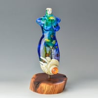 Image 2 of XXXXL. Tall Coral Reef Goddess - Flamework Glass Sculpture