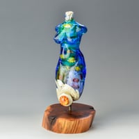 Image 5 of XXXXL. Tall Coral Reef Goddess - Flamework Glass Sculpture