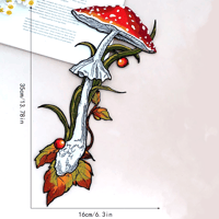 Image 2 of Statement  Fly Agaric Toadstool Iron-On Patch