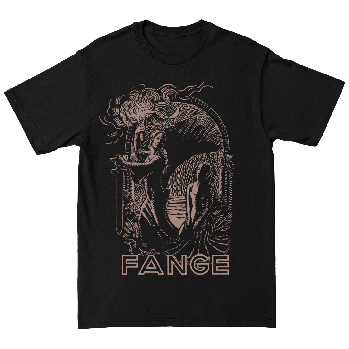 Image of "Flamme" Black T-Shirt