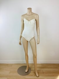 Image 2 of Vintage 1980s Yves Saint Laurent Ruched Swimsuit