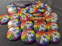 Image 2 of Rainbow Pride - Starshine - G1 My Little Pony 32mm badges