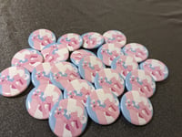 Image 1 of Transgender Pride - Milky Way - G1 My Little Pony 32mm badge