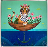 PRINT Tiger Lily Boat