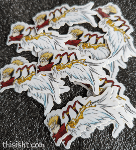 Image of 2 Angel Vash Stickers