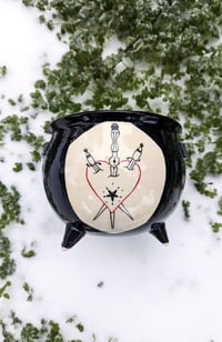 Image 2 of Three of Swords Cauldron Planter