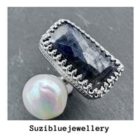 Image 1 of Tourmaline and pearl ring 