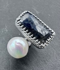 Image 2 of Tourmaline and pearl ring 
