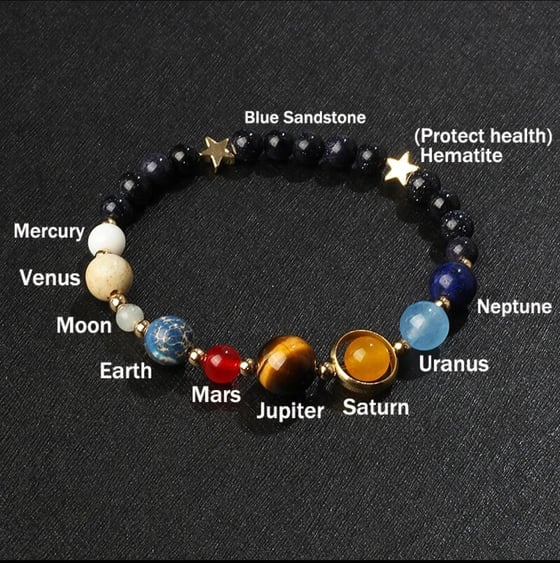 Image of Solar system Chakra healing bracelet