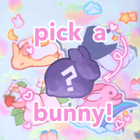 Image 1 of pick-a-bunny sticker!