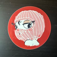 Ski Mask Girly Sticker