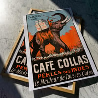 Image 1 of Café Collas, la perle des Indes, Cie des Antilles | Drink Poster | Vintage Coffee Poster