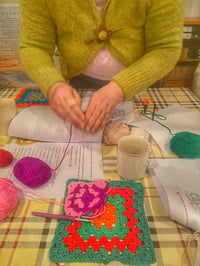 Image 4 of Learn to crochet a granny square workshop Sandford village hall Thursday February 22nd 7-9 pm