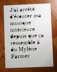 Pochoir "Mylène" 30x40