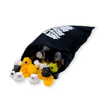 Image 2 of art primo - caps Drawstring Bag