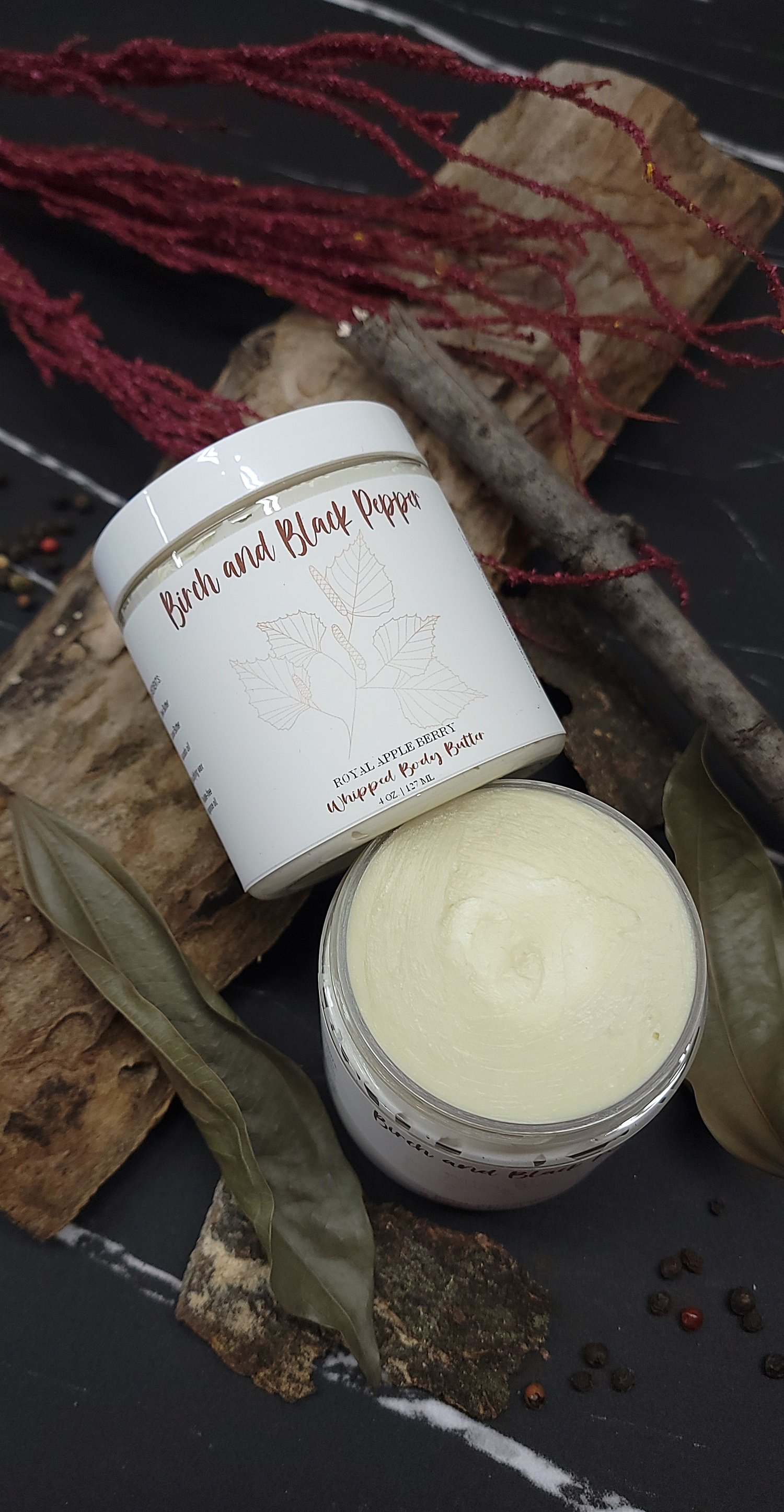 Image of Birch and Black Pepper Whipped Body Butter