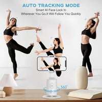 Image 2 of Auto Face Tracking Tripod, Auto Tracking Phone Holder, No App Required, 360° Rotation Shooting 