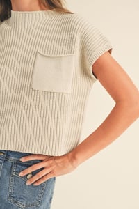 Image 2 of HALF HIGH NECK SWEATER KNIT TOP