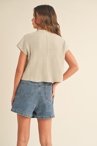 Image 3 of HALF HIGH NECK SWEATER KNIT TOP