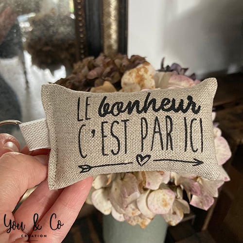 Image of Porte-clés "LE bonheur, C'EST PAR ICI"