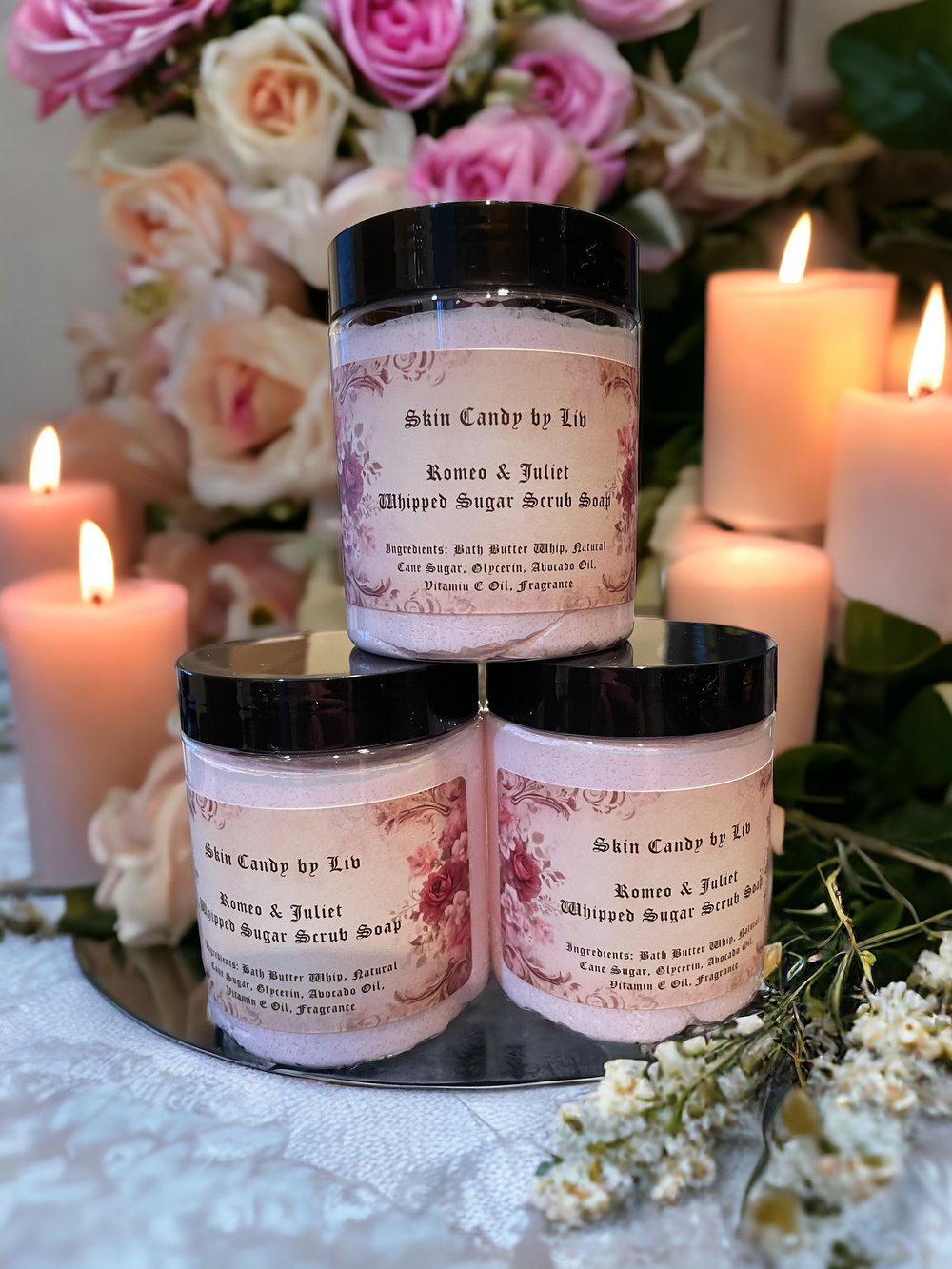 Romeo & Juliet Whipped Sugar Scrub Soap