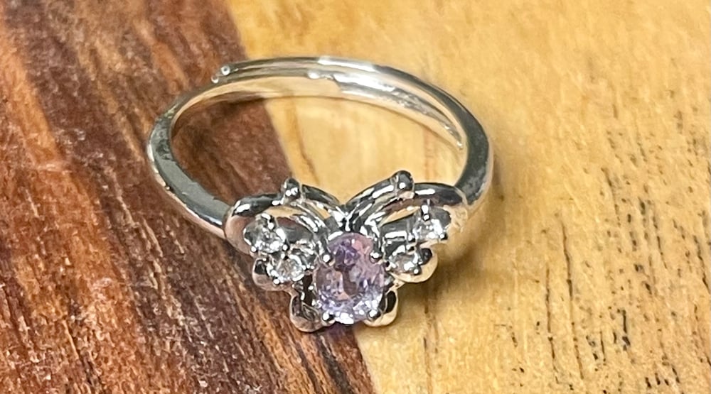 Image of Butterfly (purple) ring 