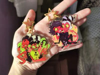 Image 2 of PREORDERS Stolas, Blitz, Fizz, Millie and Moxxie Acrylic Gloss Epoxy Keychains