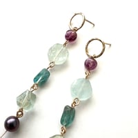 Image 3 of Demimonde Terra Earrings in Spring Colors