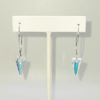 SPIKE CUT AB CRYSTAL EARRINGS