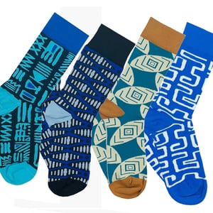 Image of Afropop socks - Blue