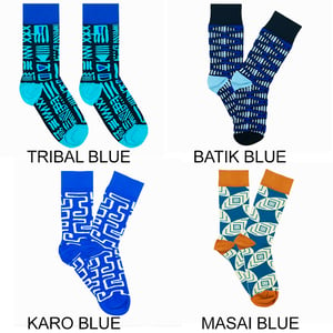 Image of Afropop socks - Blue