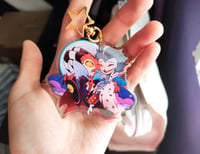 Image 3 of PREORDERS Stolas, Blitz, Fizz, Millie and Moxxie Acrylic Gloss Epoxy Keychains