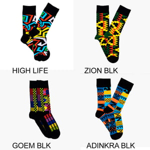 Image of Afropop socks - Black