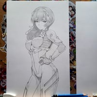 ORIGINAL PENCIL ART NEON GENESIS SIGNED