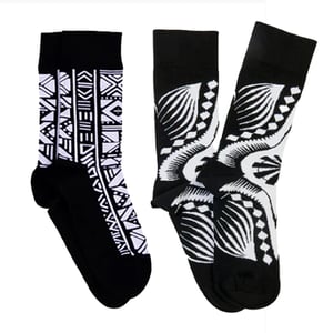 Image of Afropop socks - Blk / Grn
