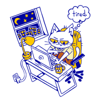 Image 2 of tired sticker