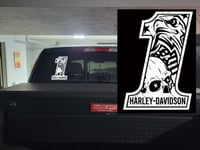 Image 2 of HD #1 Eagle and Skull Decal