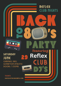 Reflex Club Nights, Campbell Hall, Glenafton Athletic, New Cumnock, 29.6 Doors: 7:30pm