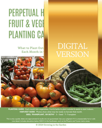 Image 1 of DIGITAL VERSION Perpetual Vegetable, Herb & Fruit Planting Calendar