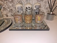 Image 1 of GOLD LV JAR CANDLE SET