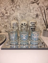 Image 2 of TIFFANY BLUE JAR CANDLE SET