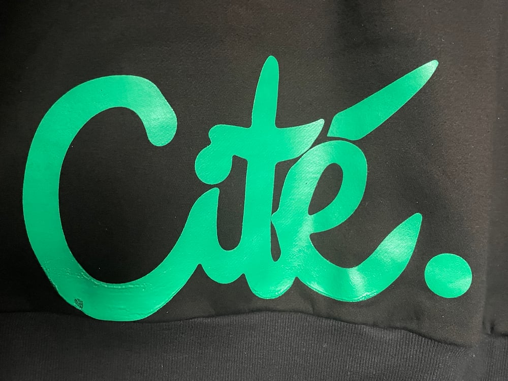  [1/1] Hoodie CITÉ. (Vert/XL)