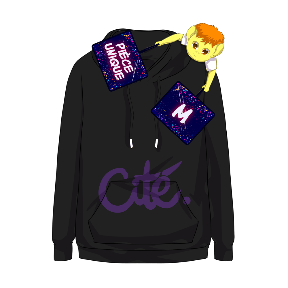  [1/1] Hoodie CITÉ. (Violet/M)